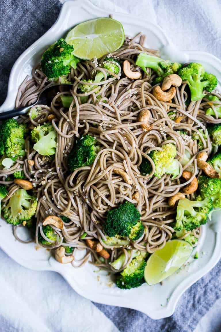 Soba Noodles with Broccoli and Chili Lime Cashews Spoonful of Plants