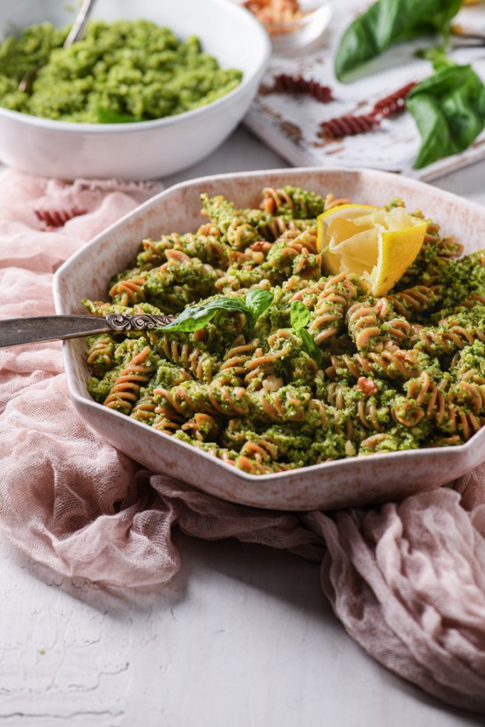 Fusilli with Broccoli Pesto